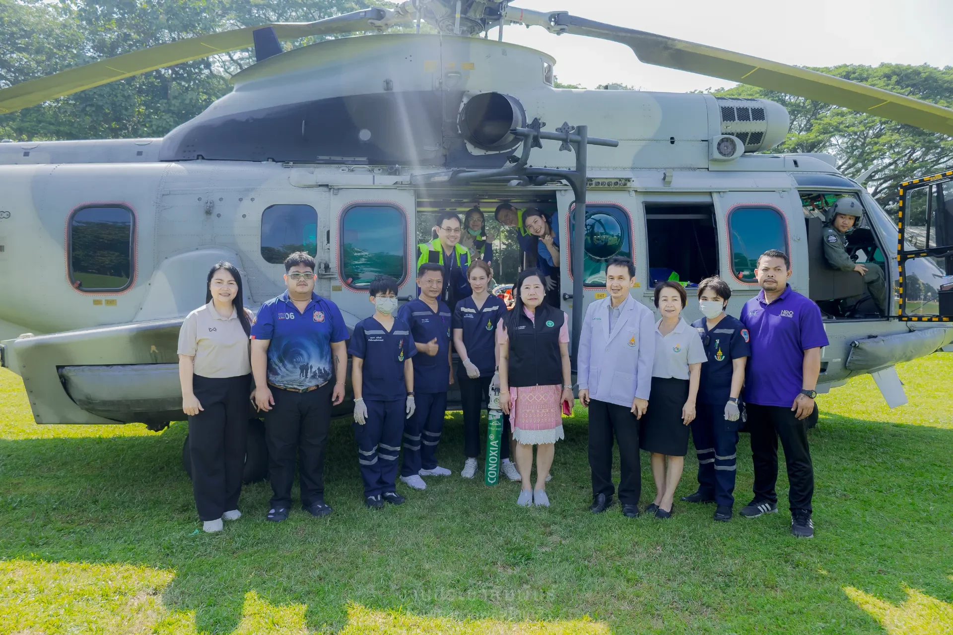 ปฏิบัติการภารกิจ ส่งต่อผู้ป่วยทางอากาศ SKY DOCTOR